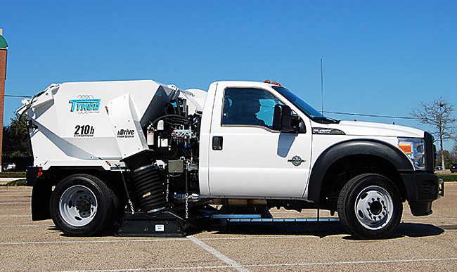 Tymco-Sweeper-2 Post Construction Clean up